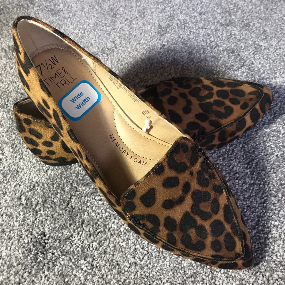 Sold! Sold! Sold! Leopard print loafers 7 1/2 WIDE